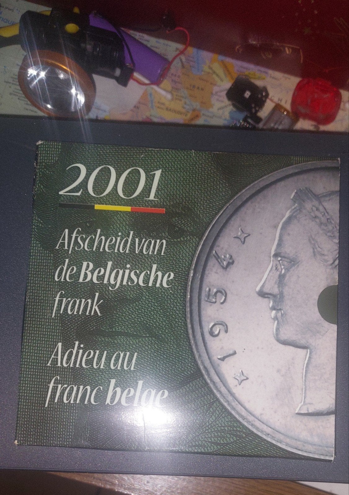 Fascikel met stukken „Farewell to the Belgian franc”, Ophalen of Verzenden, België