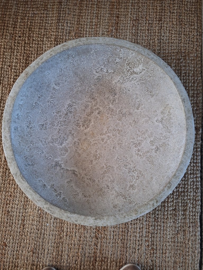 ** Grote stenen schaal **, Ophalen, Rond, Steen of Aardewerk, Schaal