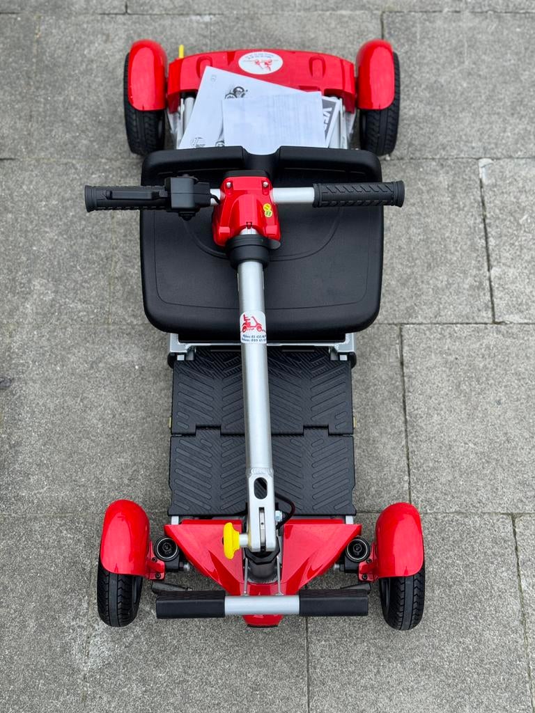 Scootmobiel pliable Alya vermeiren Voiturette électrique, Divers, Chaises roulantes, Comme neuf, Fauteuil roulant électrique, Pliant