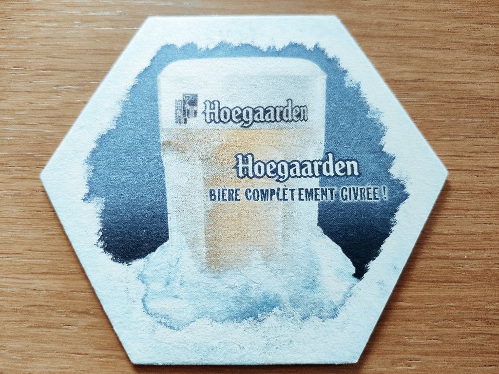 Bierviltje Hoegaarden, Verzamelen, Biermerken, Ophalen of Verzenden, Zo goed als nieuw, Viltje(s), Overige merken