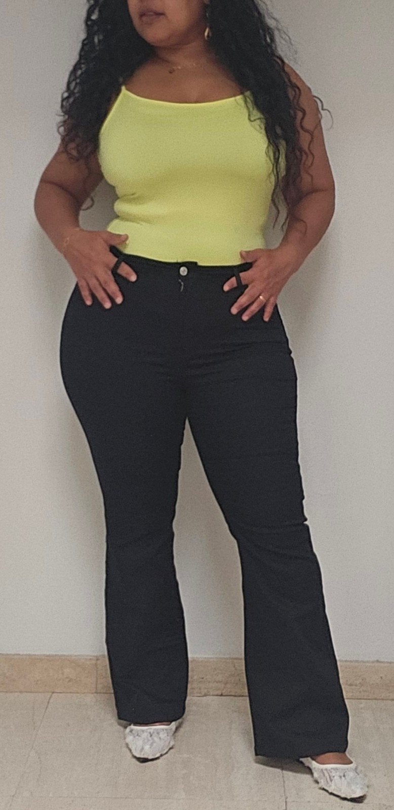 Zwarte Flare Broek GILIPUR (Maat XL) – Nieuw /, Kleding | Dames, Ophalen of Verzenden, Maat 46/48 (XL) of groter, Zwart