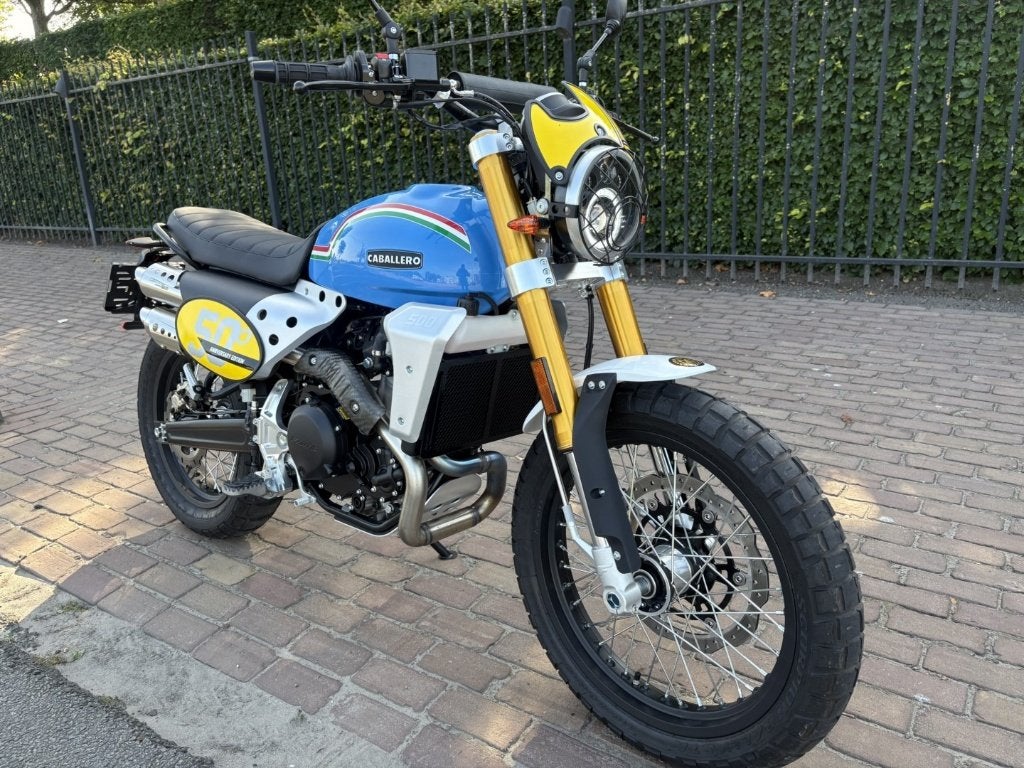 Fantic Caballero 500 (50e Anniversary Edition), Motoren, Minimaal motorrijbewijs A2, ABS, Handgeschakeld, 1 cilinder