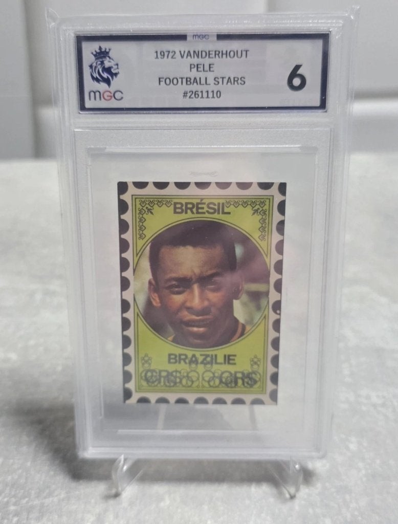 NO Panini+Pelé mexico 70+Vanderhout+NO PSA+Pelé grade 6, Collections, Articles de Sport & Football, Enlèvement ou Envoi, Comme neuf
