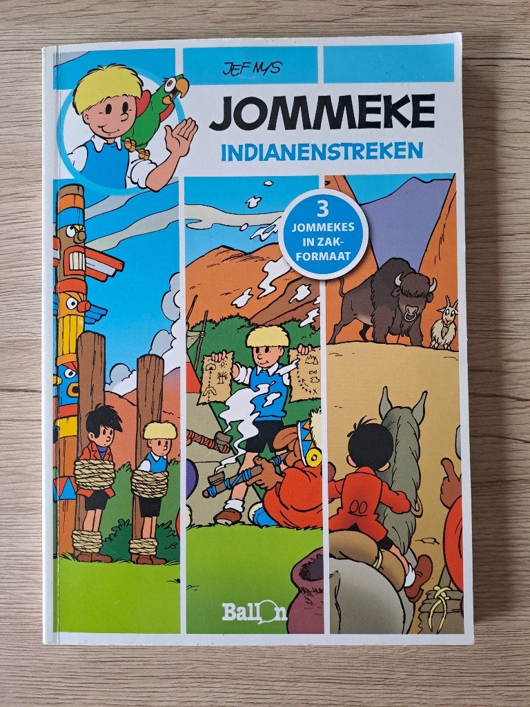 Jommeke Pocket 5: Indianenstreken (2012), Boeken, Stripverhalen, Jef Nys, Ophalen of Verzenden, Zo goed als nieuw, Meerdere stripboeken