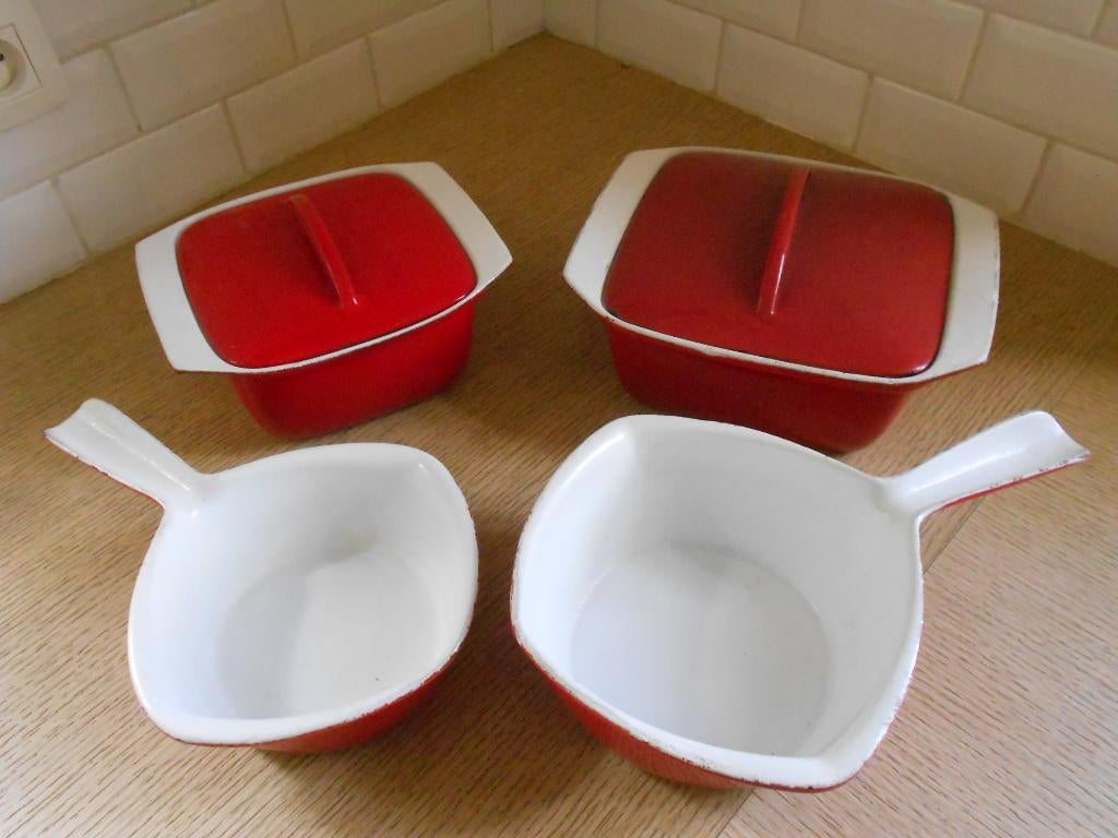 braadpan/schaal geëmailleer(gietijzeren braadpan)brood/paté., Ophalen of Verzenden, Gietijzer