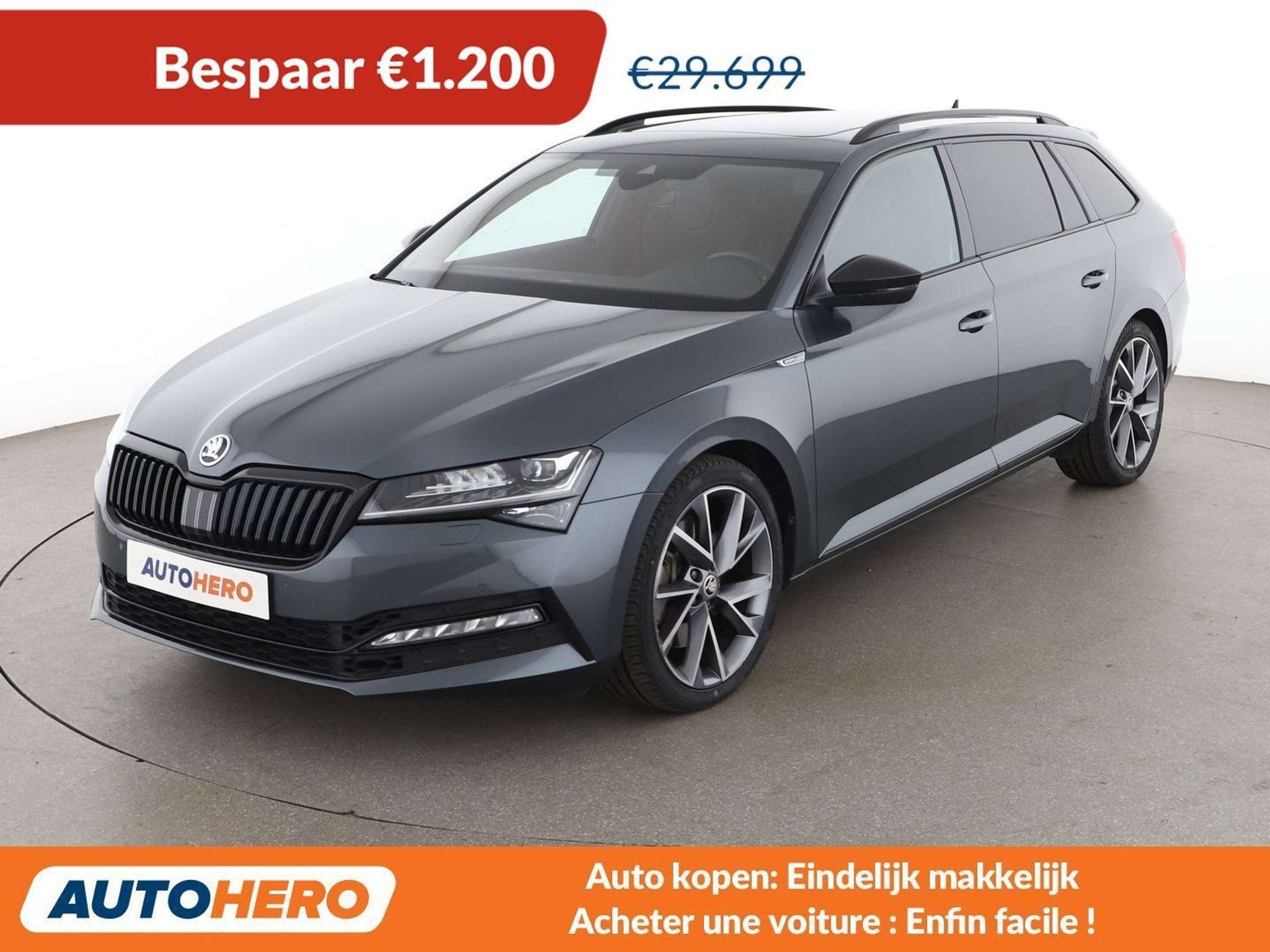 Skoda Superb 2.0 TSI SportLine 4x4 (bj 2021, automaat), Auto's, Automaat, Gebruikt, Euro 6, 1984 cc
