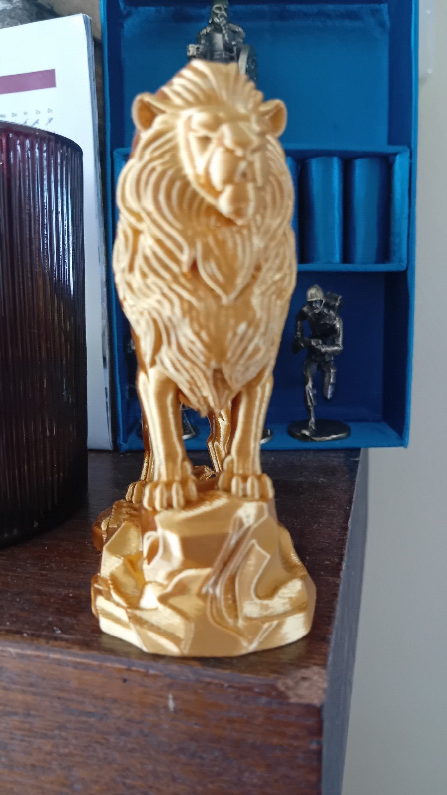Lion résistant 10 cm en plastique, Enlèvement ou Envoi