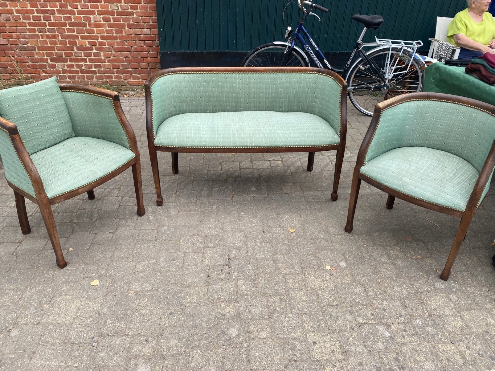 Set van 3 zetels, Antiek en Kunst, Ophalen