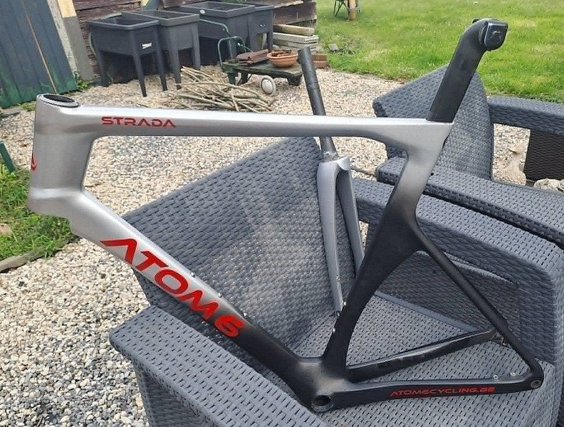 Carbon frame ATOM6 STRADA disc, maat 58, Ophalen, Atom 6