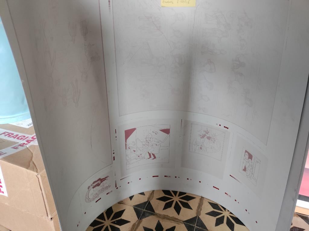 Drukplaat kuifje / Hergé te koop, Verzamelen, Ophalen, Kuifje, Zo goed als nieuw, Overige typen