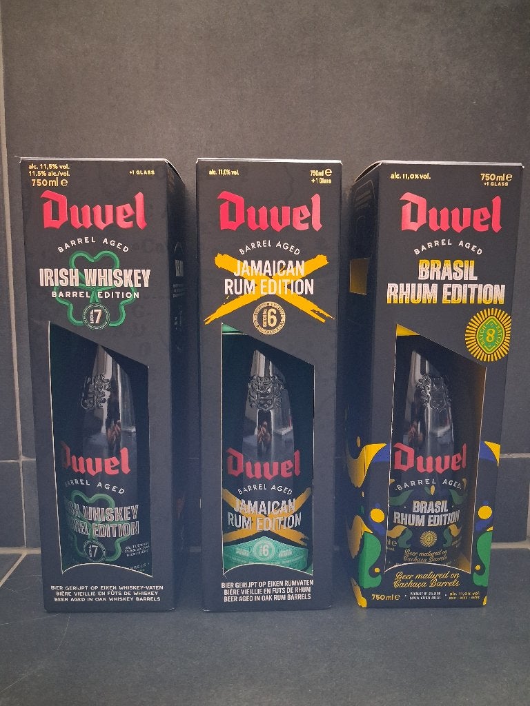 Duvel collectie (Irish Whiskey, Jamaican Rum, Brasil Rhum), Verzamelen, Ophalen, Nieuw, Flesje(s), Duvel