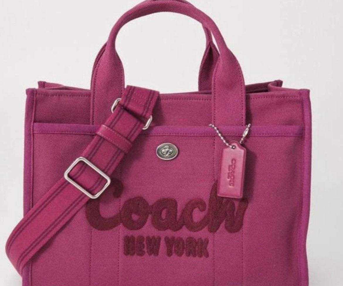 COACH cargo tote bag fuschia, Handtassen en Accessoires, Ophalen, 30 tot 40 cm, Minder dan 30 cm, Nieuw