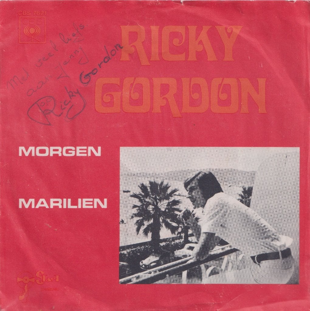 Ricky Gordon – Morgen / Marilien - Single, Enlèvement ou Envoi, Utilisé, 7 inch, En néerlandais