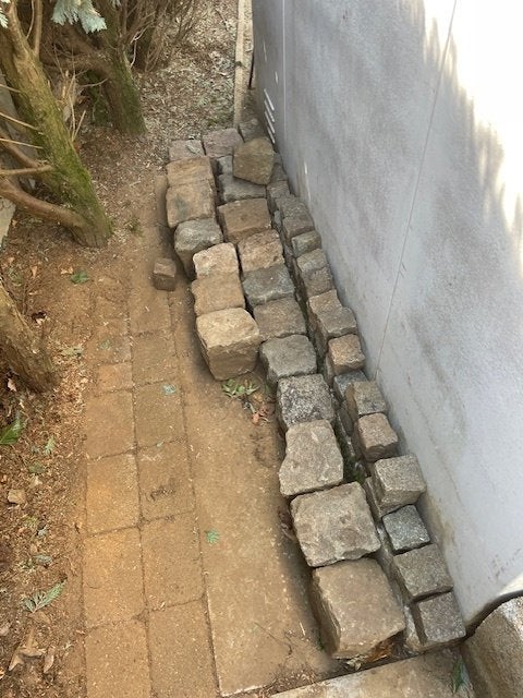 Granieten kasseien, Tuin en Terras, Tegels en Klinkers, Ophalen, Gebruikt, Klinkers, Minder dan 5 m²
