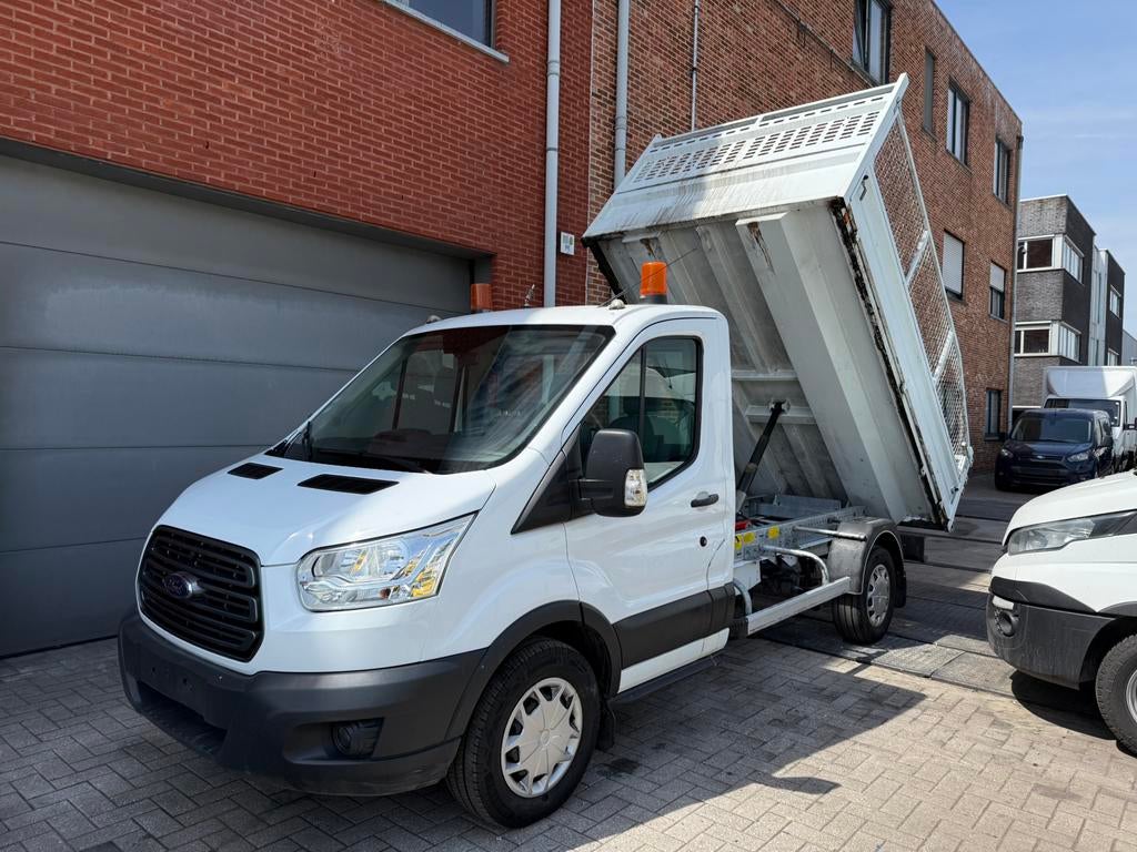Ford transit 2.0tdci 130pk kipper Automaat, Auto's, Bestelwagens en Lichte vracht, Automaat, Euro 6, Bedrijf, Diesel