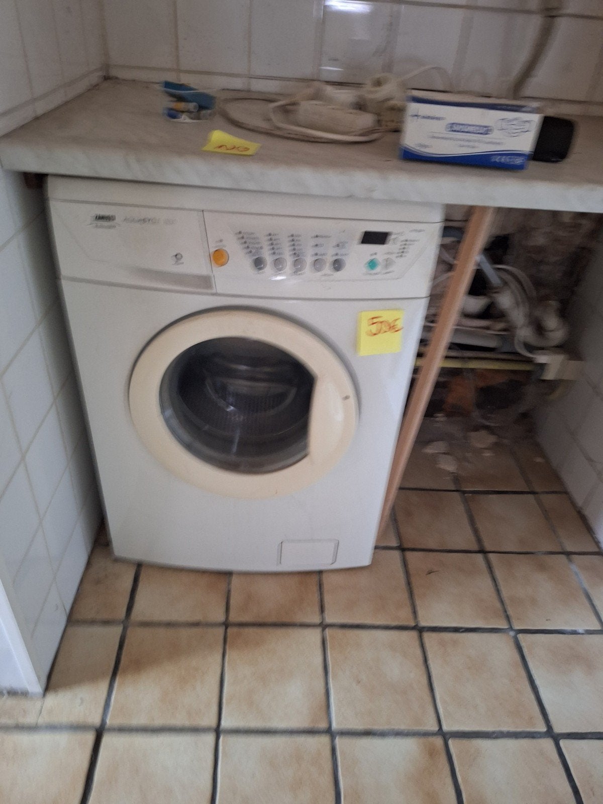 Wasmachine en grote koelkast (1.75) te koop, Ophalen
