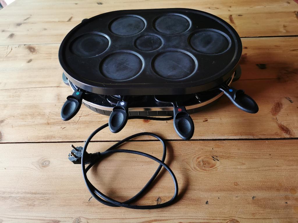 Appareil à raclette, Crêpiere 8p, Electroménager, Appareils à gourmet, Enlèvement, Comme neuf, 8 personnes et plus