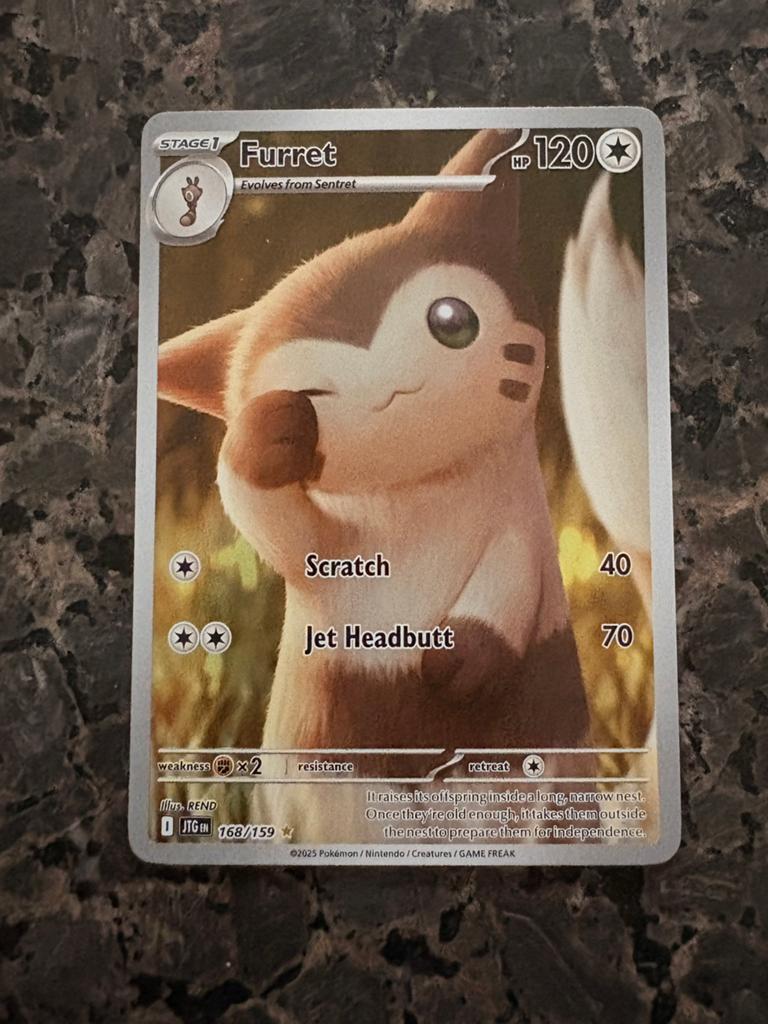 Illustration de la fourrure Pokémon Rare 168/159 Near Mint, Enlèvement ou Envoi, Neuf, Cartes en vrac, Foil