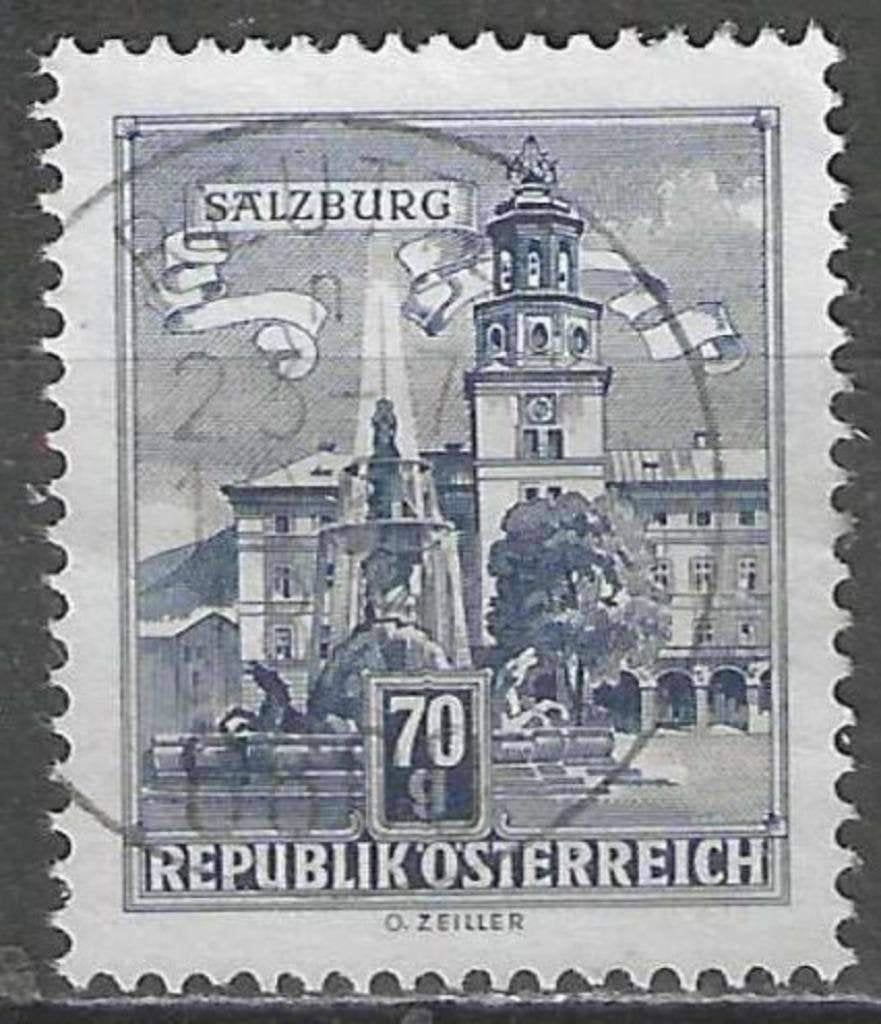 Autriche 1962/1970 - Yvert 953B - Monument ou édifice (ST), Timbres & Monnaies, Timbres | Europe | Autriche, Envoi, Affranchi
