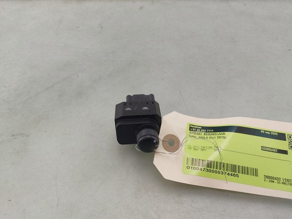COMMUTATEUR RÉTROVISEURS Opel Agila (B) (01-2008/10-2014), Opel, Opel Automobile GmbH, Utilisé, Kontakt-opel@opel.com