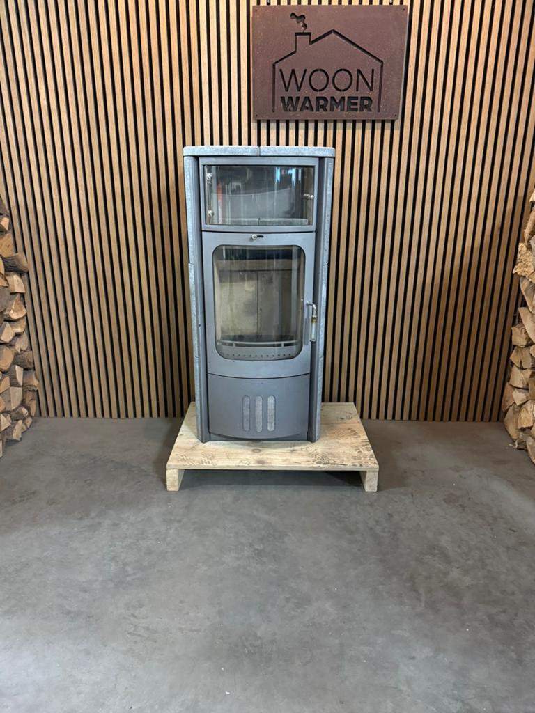 25204 Speksteenkachel Hark 7kw, Ophalen, Zo goed als nieuw, Hout, Houtkachel