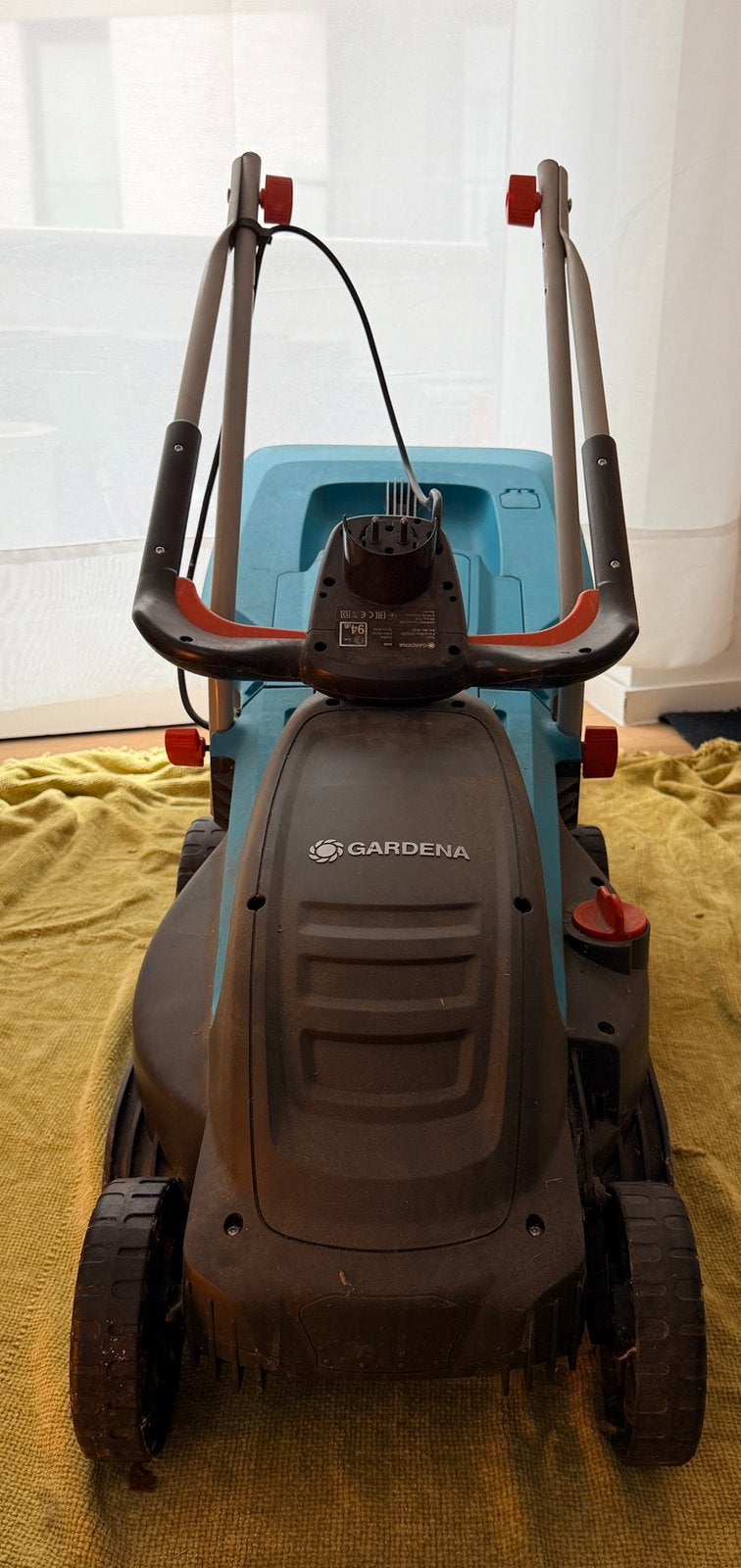 GARDENA Elektrische grasmaaier Powermax 1200/32, Tuin en Terras, Ophalen, Gebruikt, Elektrische grasmaaier, Opvangbak