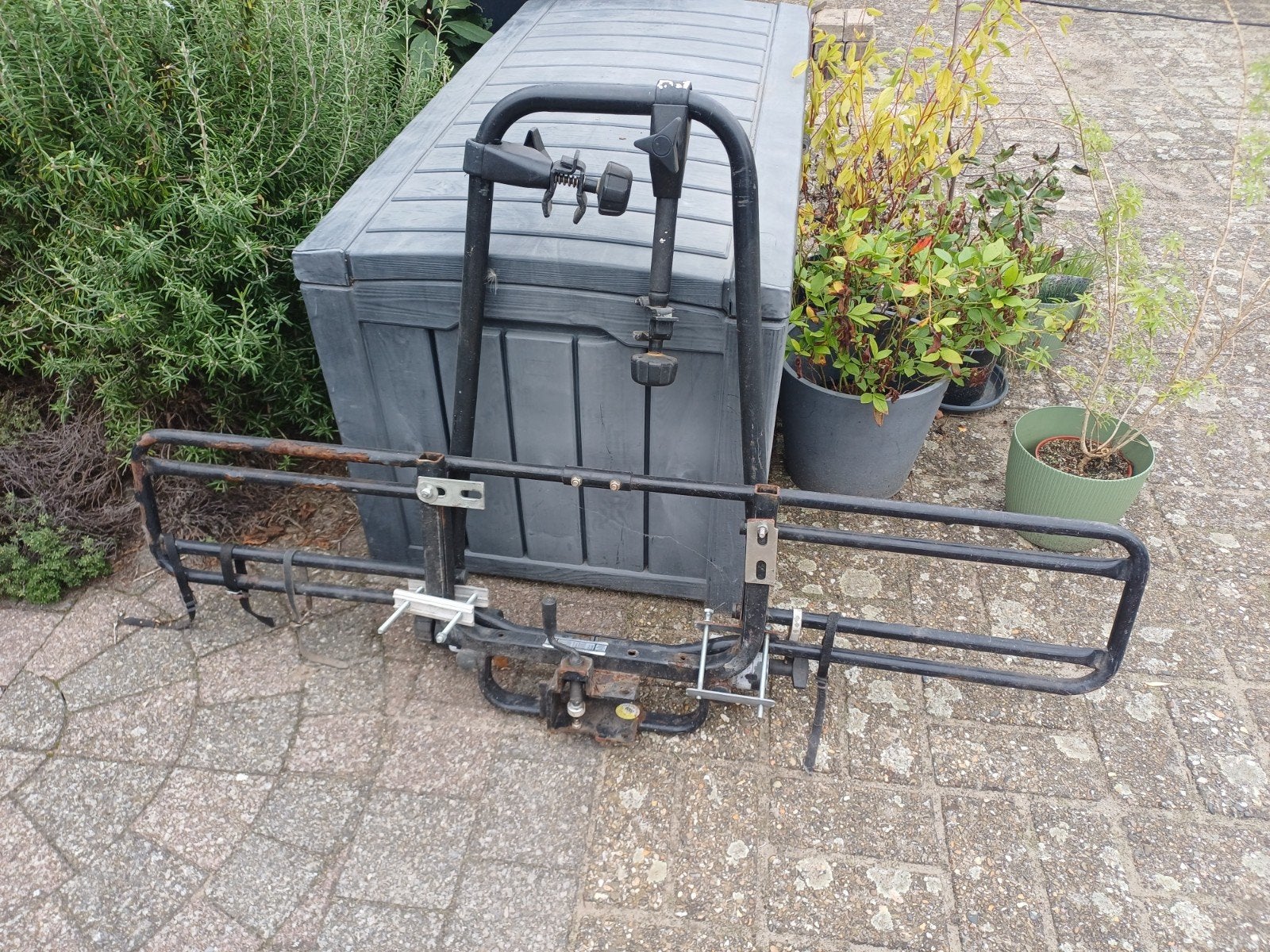 Fietsendrager voor op dissel, Ophalen