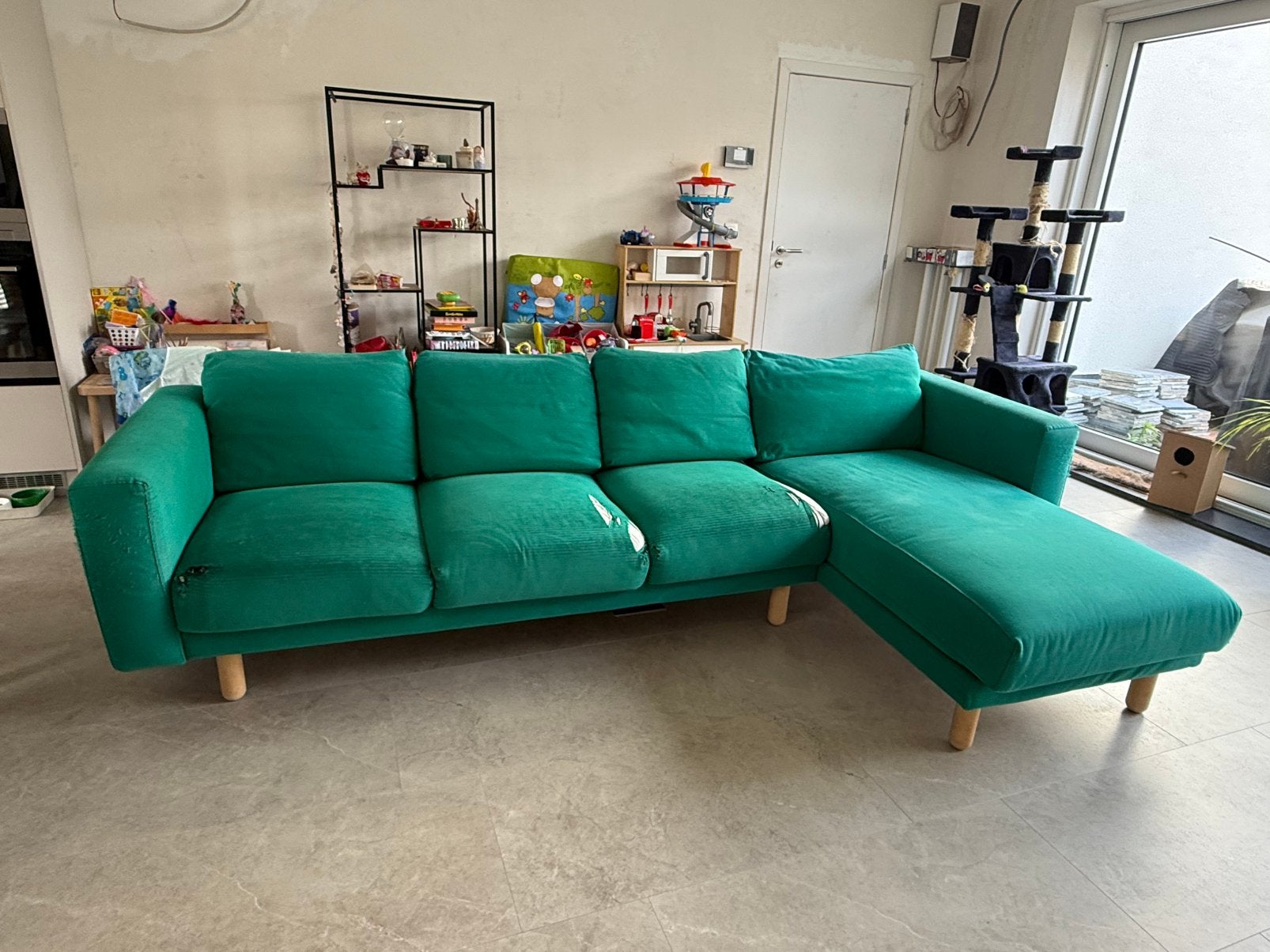 Fauteuil d'angle IKEA NORSBORG avec chaise longue, 75 à 100 cm, 250 à 300 cm, Quatre personnes ou plus, Enlèvement