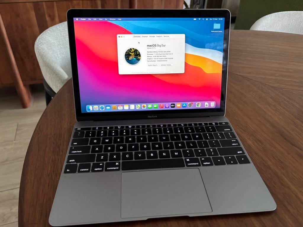 MacBook 12 inch Retina Early 2015, Ophalen, Gebruikt, 256 GB, Qwerty