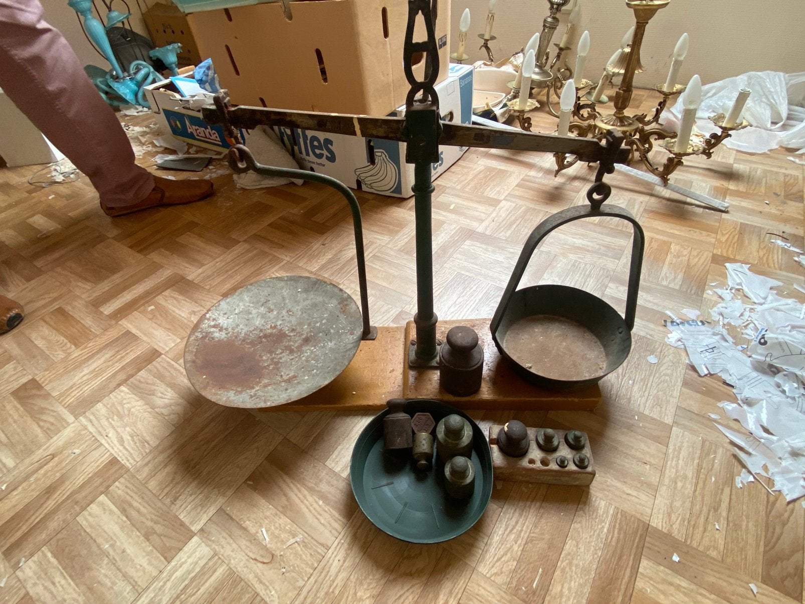 Ancienne balance, Maison & Meubles, Enlèvement, Utilisé