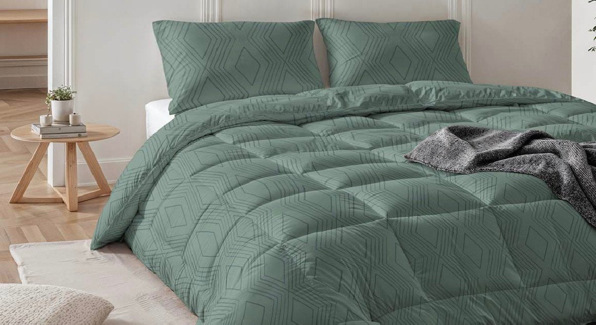 Lazy Dekbed Dorian - Dekbed Zonder Hoes 200x200 (2-Persoons), Dekbedovertrek, Ophalen of Verzenden, Sleepnight, Groen