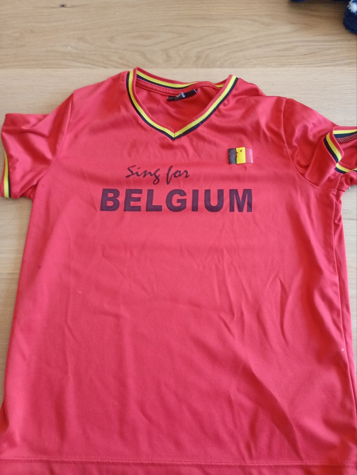 Tshirt sing for Belgium, Sport en Fitness, Ophalen