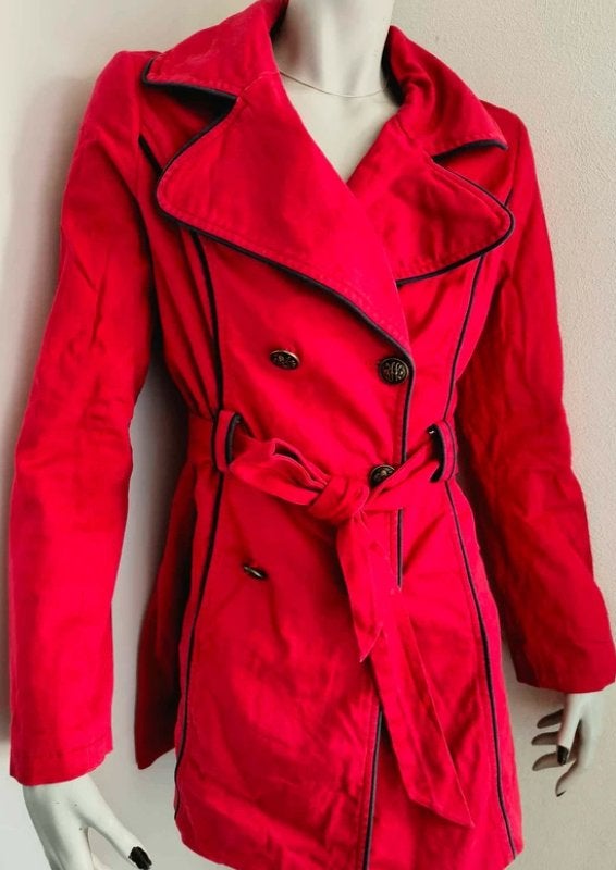 Trench-coat rouge Fever 38, Taille 38/40 (M), Enlèvement ou Envoi, Porté, Fever London