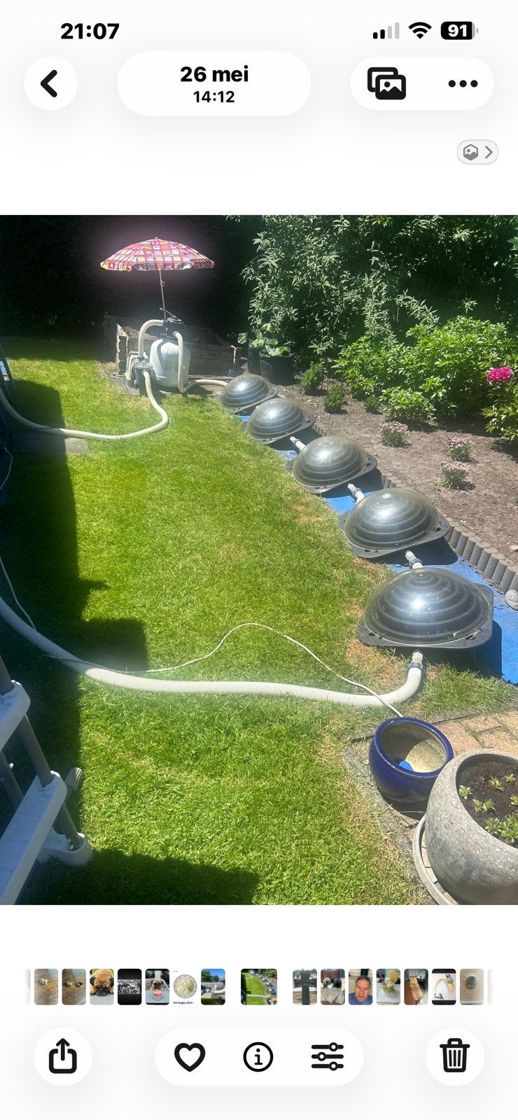 Solar verwarming zwembadwater, Tuin en Terras, Ophalen of Verzenden, Gebruikt, Verwarming