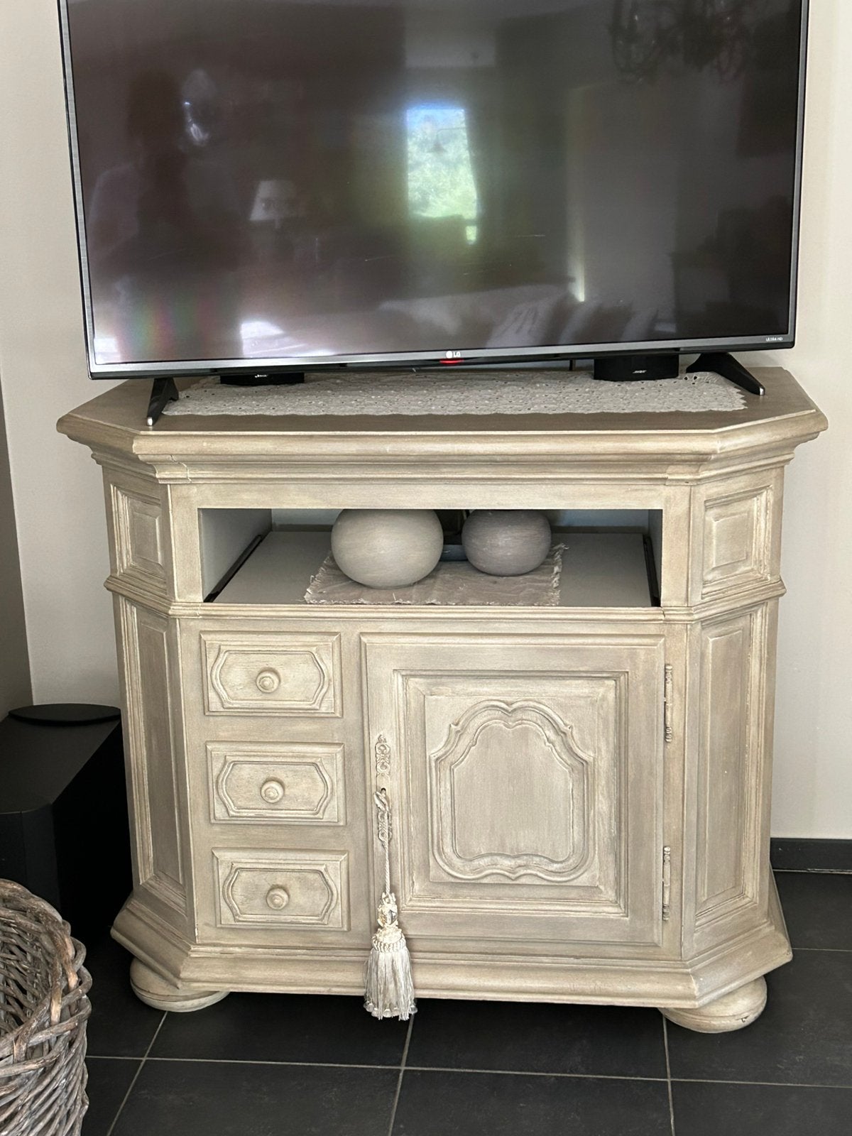 TV kast/ meubel, Huis en Inrichting, Ophalen, 100 tot 150 cm, 100 tot 150 cm, Eikenhout