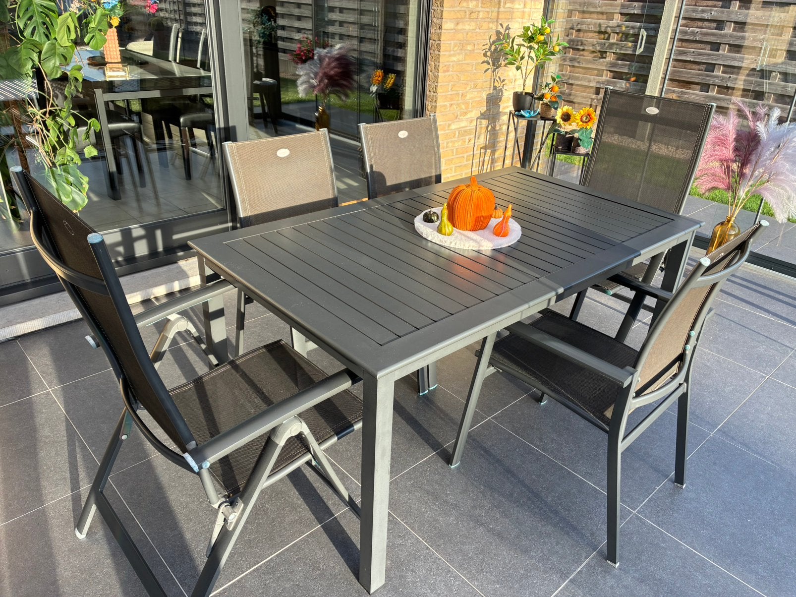 Hartman tuinset, Tuin en Terras, Ophalen, 5 zitplaatsen, Gebruikt, Eettafel