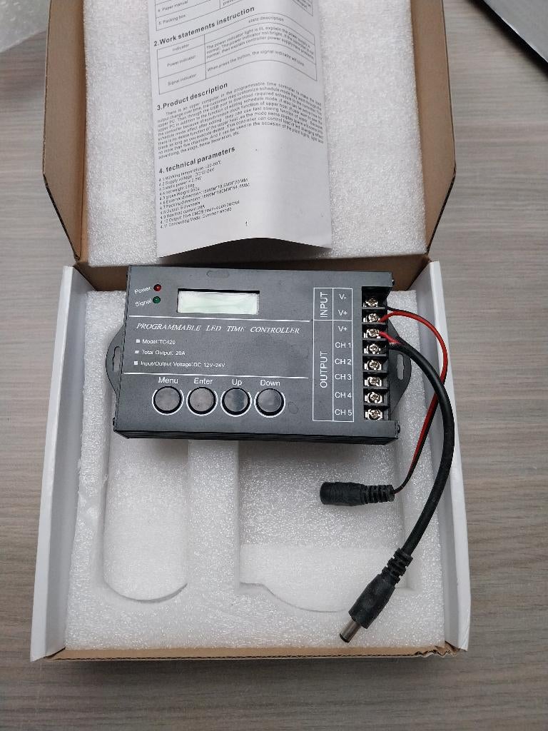 LED time controller 5 kanaals voor aquarium, Ophalen, Verlichting of Verwarming, Overige merken, Zo goed als nieuw
