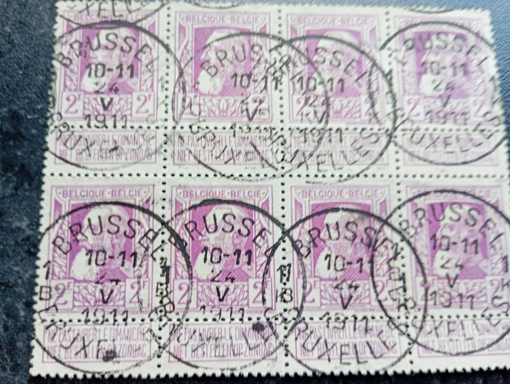 K7 ) België 8 x nummer 80 gestempeld, Postzegels en Munten, Ophalen of Verzenden, Gestempeld