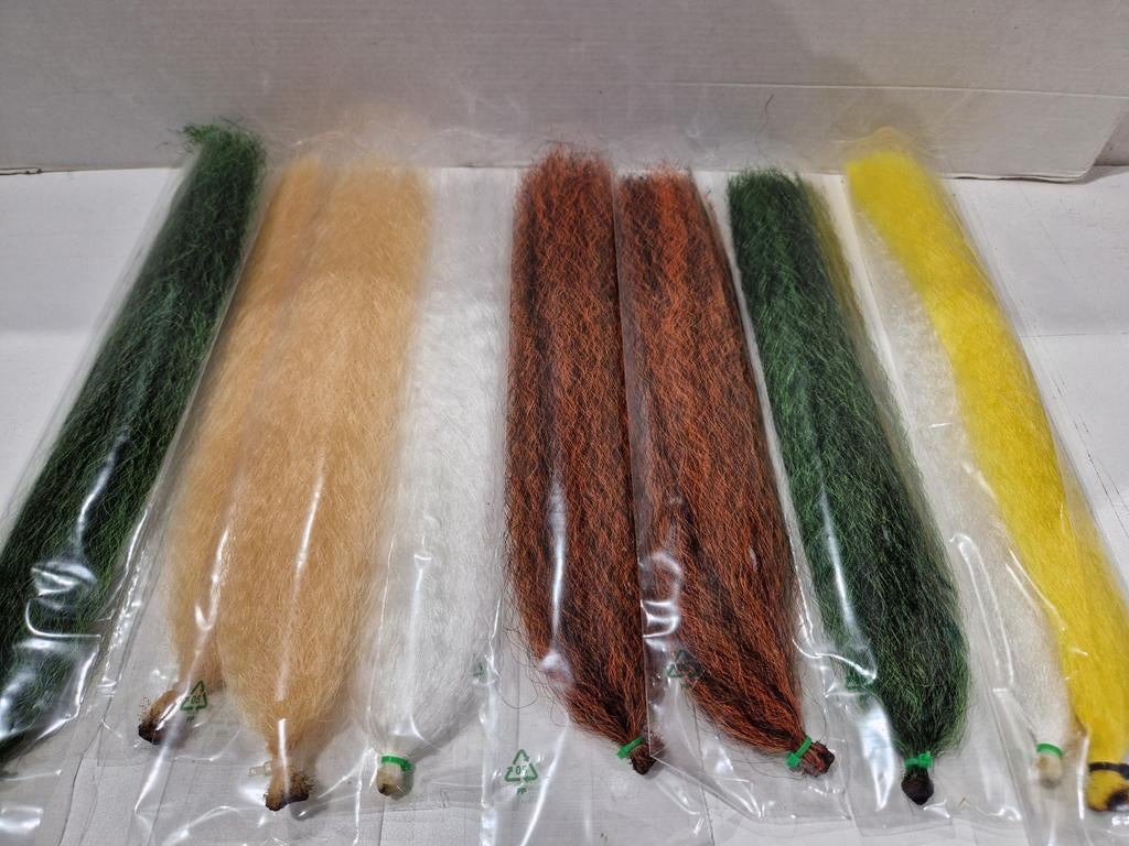 10 x curly hair ep , snoek baars zee , vliegbinden,  30 cm, Enlèvement ou Envoi