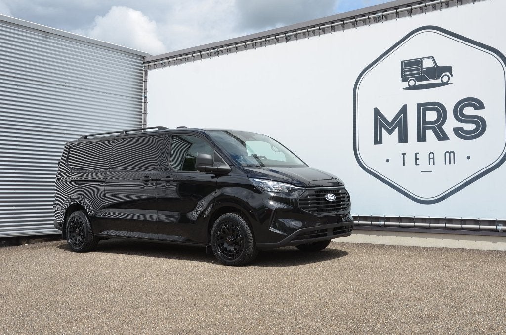 Ford Transit Custom- L2- AWD- Automaat- Nieuw- 41300+BTW, Automaat, Stof, Euro 6, Zwart