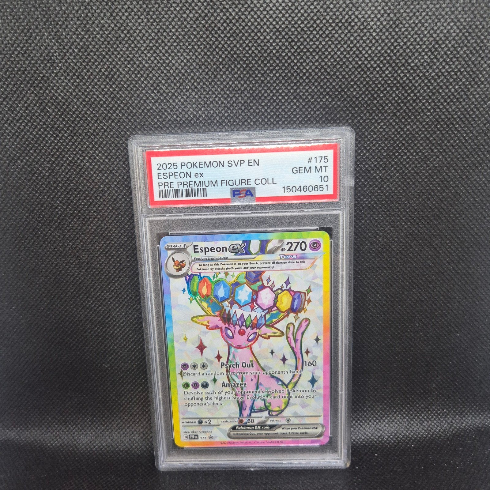 Espeon Ex Prismatic Evolutions PSA 10, Enlèvement ou Envoi