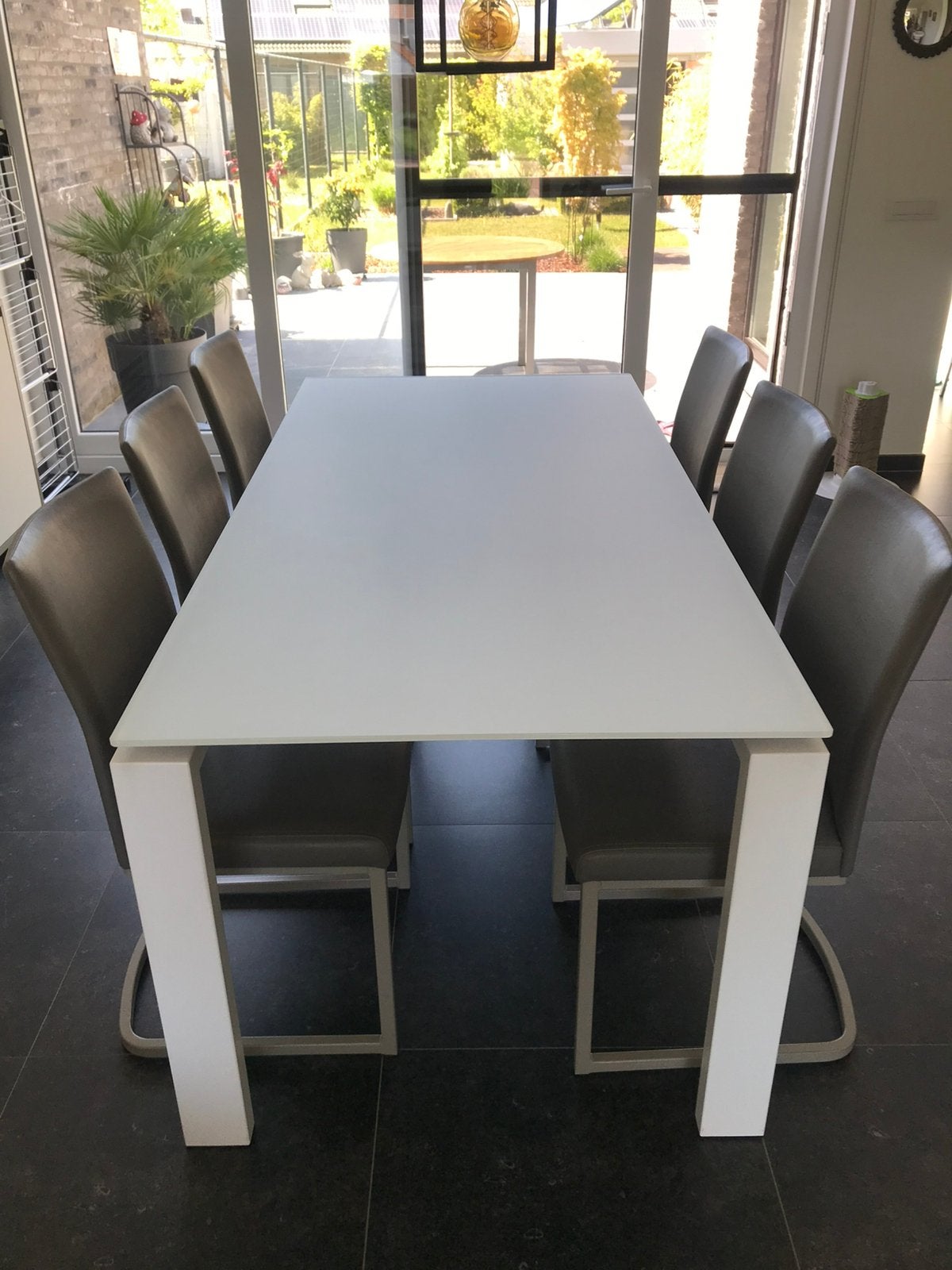 Witte tafel Joli, Huis en Inrichting, Ophalen, Modern strak, 50 tot 100 cm, Zo goed als nieuw