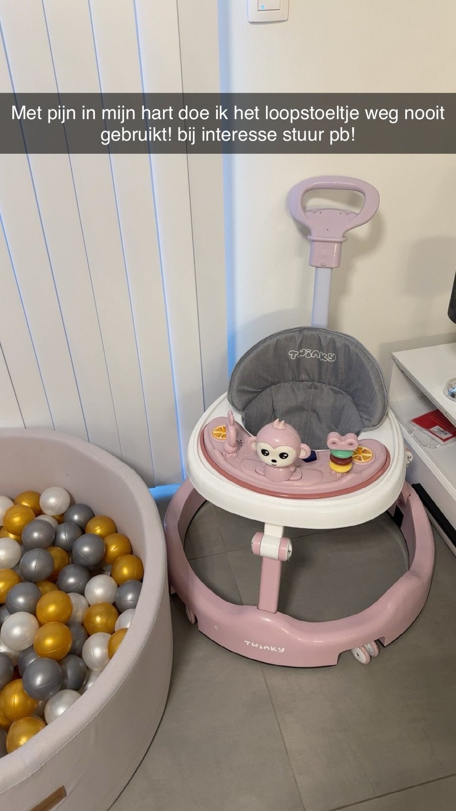 Loopstoelletje nooit gebruikt!, Kinderen en Baby's, Ophalen, Nieuw
