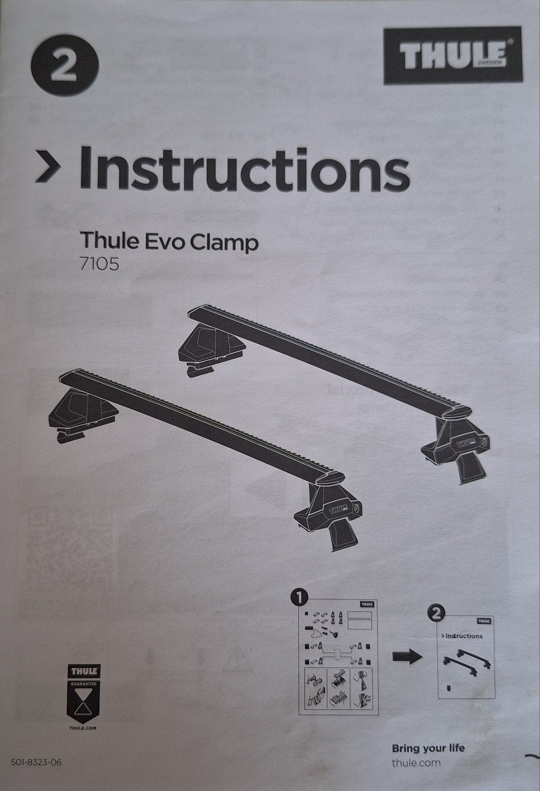 THULE Evo clamp 7105, Enlèvement