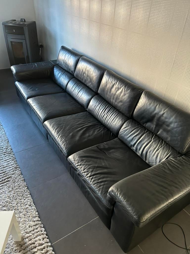 Sa Salon cuir véritable. Buffle, Enlèvement, Comme neuf, Cuir