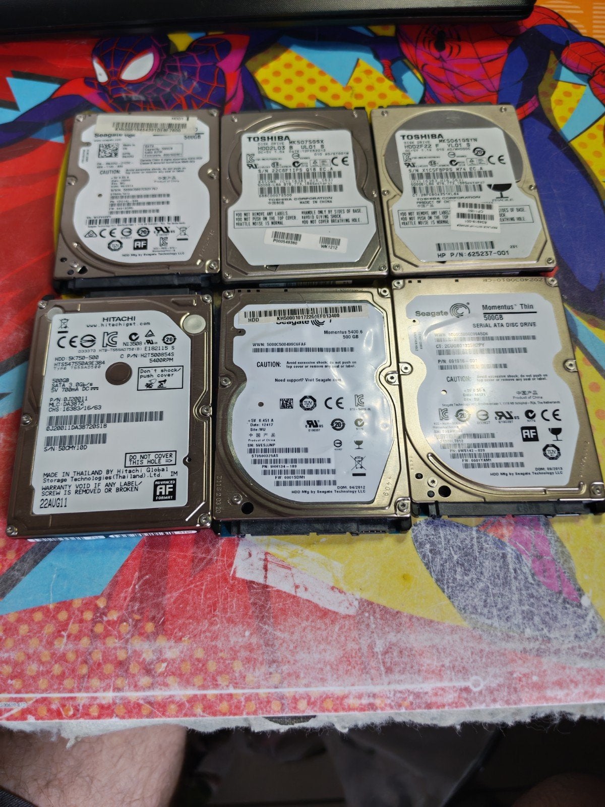 ordinateurs portables hds sata2.0 en bon état également, Enlèvement ou Envoi, Van 160giga tot 1terra, Interne, Utilisé