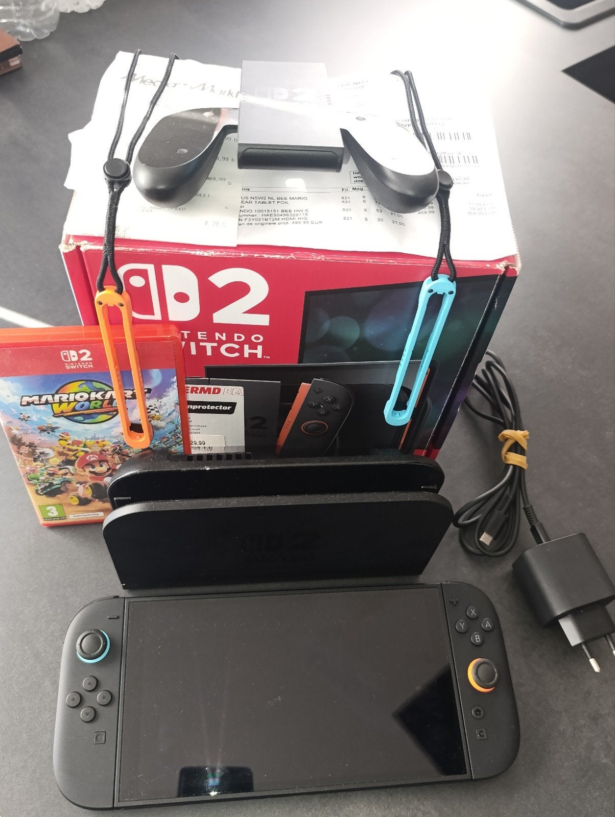 Nintendo Switch 2 + Mario Kart World + Compleet in doos, Consoles de jeu & Jeux vidéo, Consoles de jeu | Nintendo 2DS & 3DS, Enlèvement ou Envoi