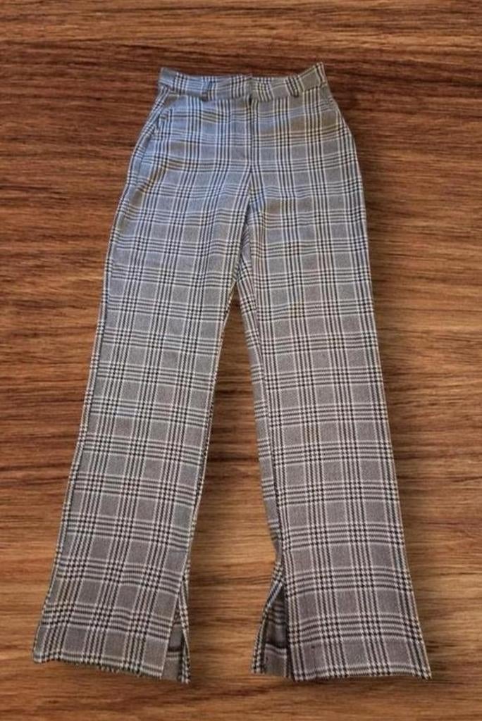 COSTES BASIC Geruite Broek Maat S - In prima staat, Kleding | Dames, Costes Basic, Bruin, Ophalen of Verzenden, Zo goed als nieuw