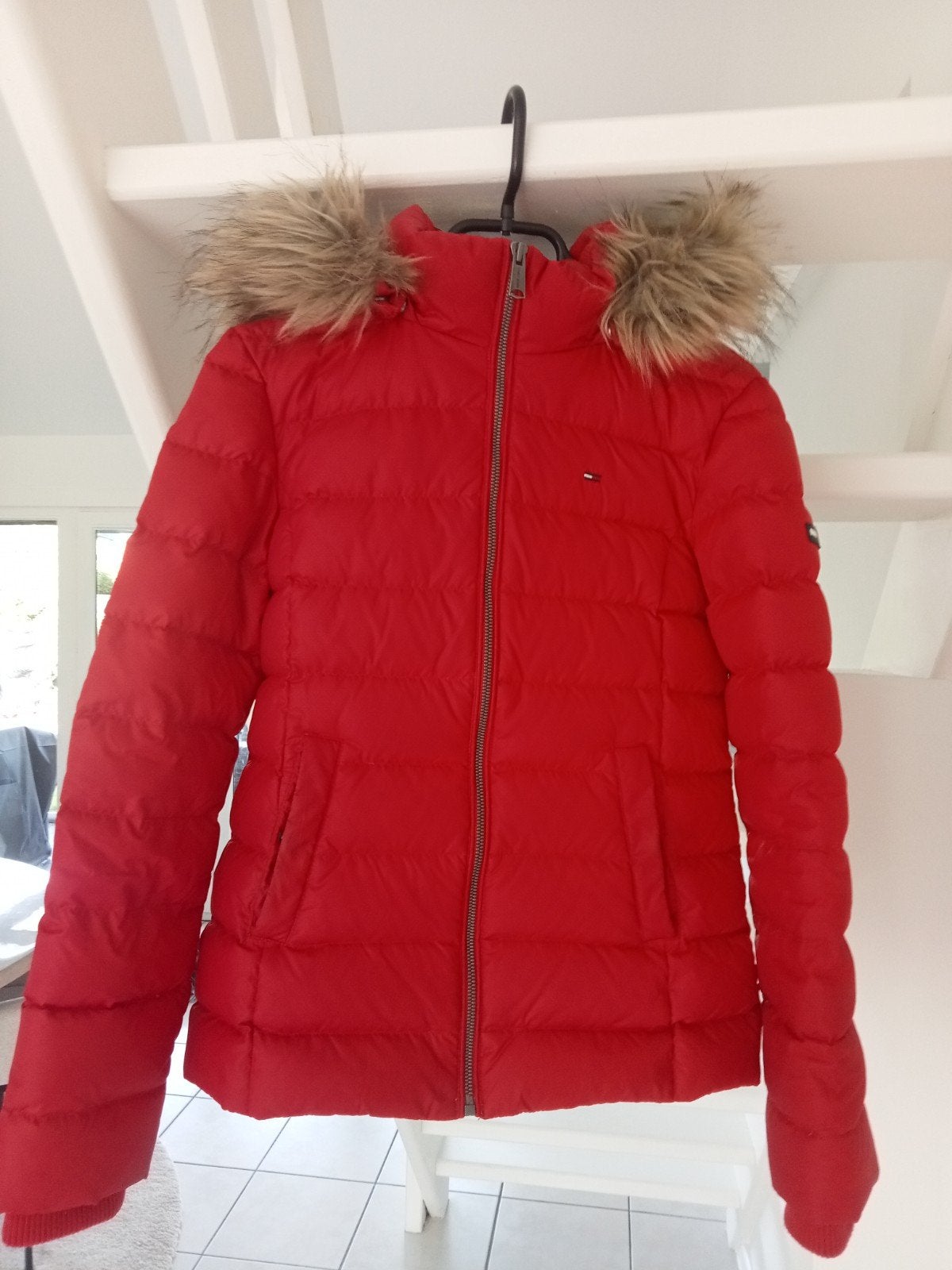 Tommy Hilfiger jas mooi rood S, Kleding | Dames, Ophalen of Verzenden