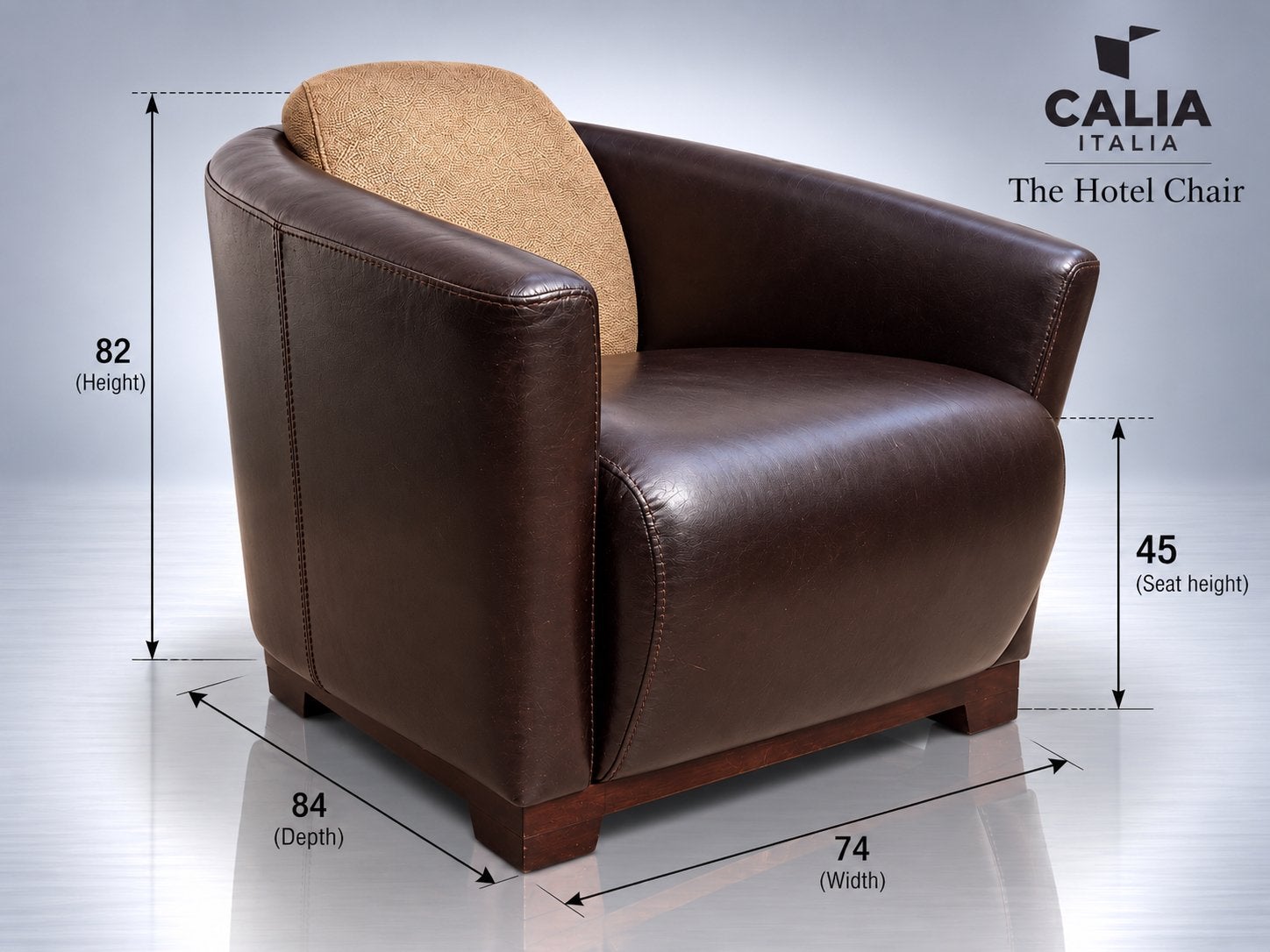 Magnifique fauteuil Calia Italia, Enlèvement ou Envoi, Cuir